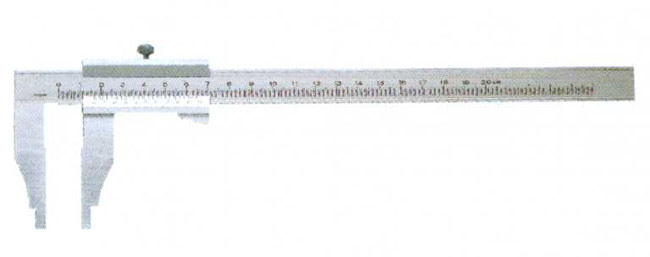 SIMPLE VERNIER CALIPER,CIRCULAR INSIDE JAW,UPPER-LOCK