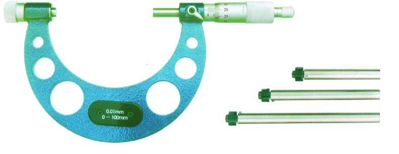 MICROMETER WITH INTERCHANGEABLE ANVILS